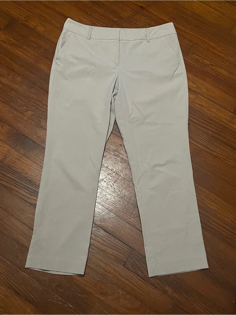 New York & Company Light Tan Straight-Leg Dress Pants Size 10